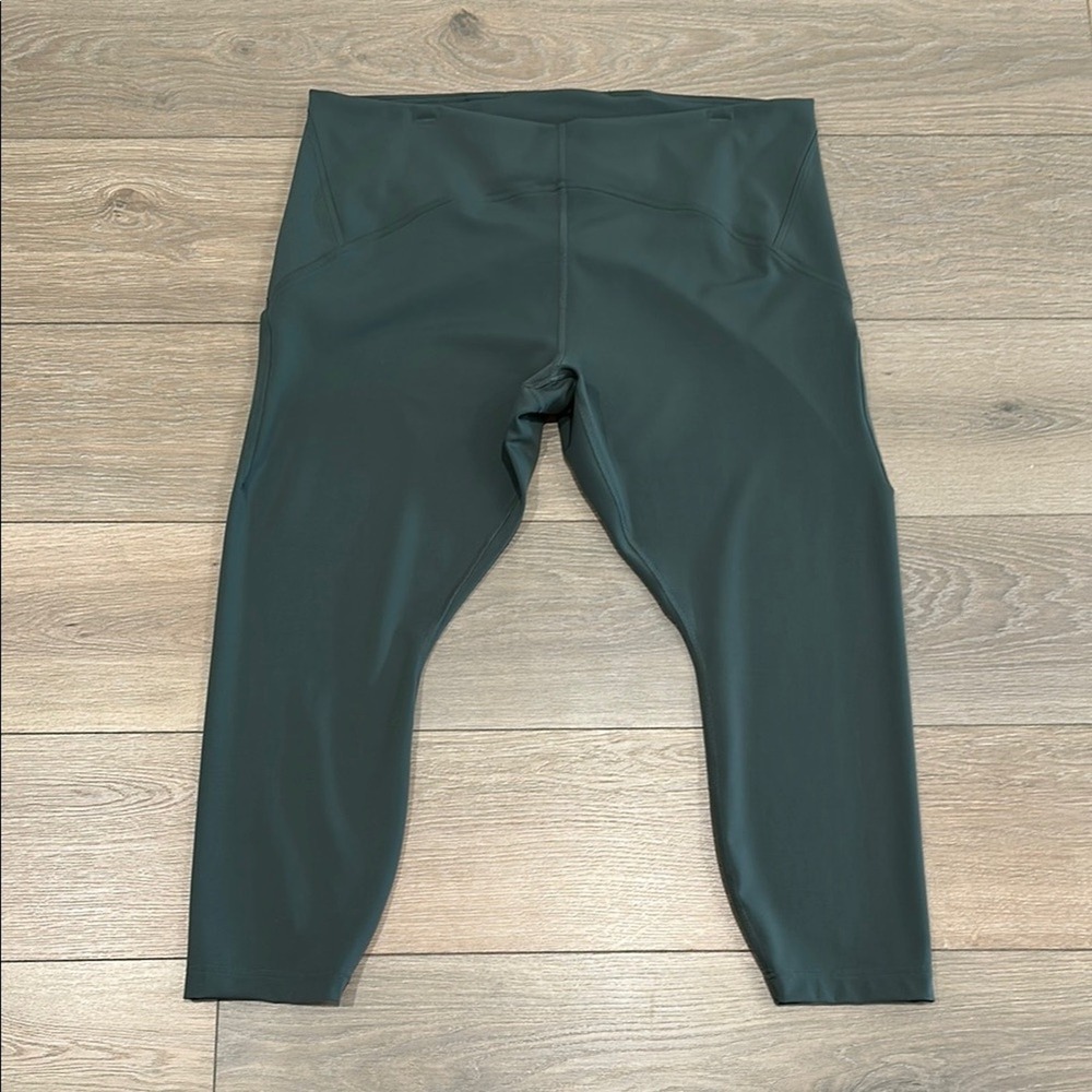 LULULEMON Smoked Spruce‎ Green InStill High-Rise Tight 25" Active Leggings Sz 20